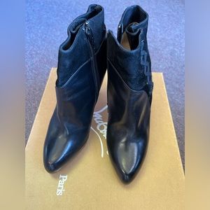 CHRISTIAN LOUBOUTIN Black leather / Suede  Platform Boots